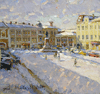 The Kostroma large village. March. A canvas, oil 52 # 84,5 cm.2011