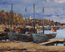 Юрьево.Рыболовецкая флотилия.Оргалит,масло 30 # 78,8 см.2012