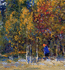 Осень на Кукуе.Картон,масло 30,5 # 49,3 см.2010(фрагмент)