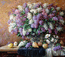Lilac in glass. A canvas, oil 70,5 # 80,7 cm. 2010